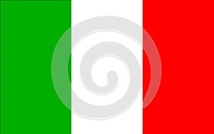 Glossy glass national  flag of Italy photo